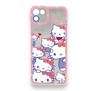 Чехол Realme C11 (2020) (Full Camera/Pink Cats) Силикон Прозрачный 1.5mm#2100045