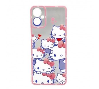 Чехол Tecno Camon 19 Neo (2022) (Full Camera/Pink Cats) Силикон Прозрачный 1.5mm#2100051