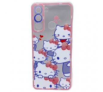 Чехол Tecno POP 5 Lite (2021) (Full Camera/Pink Cats) Силикон Прозрачный 1.5mm#2045256