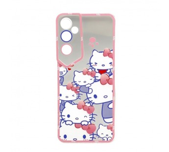 Чехол Tecno Pova Neo 2 (2022) (Full Camera/Pink Cats) Силикон Прозрачный 1.5mm#2100053