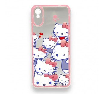 Чехол Xiaomi Redmi 9A (2020) (Full Camera/Pink Cats) Силикон Прозрачный 1.5mm#2100001