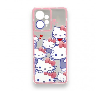 Чехол Xiaomi Redmi Note 12 (2023) (Full Camera/Pink Cats) Силикон Прозрачный 1.5mm#2099999