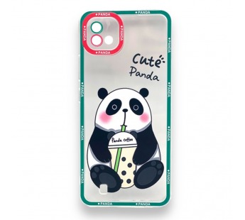 Чехол Realme C20/Narzo 50i (2021) (Full Camera/Панда) Силикон Прозрачный 1.5mm#2099996