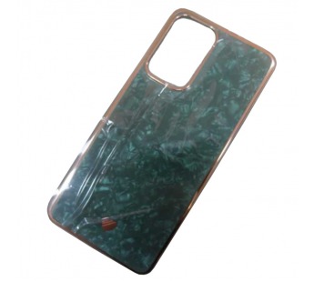 Чехол силикон-пластик Samsung A33 цветной гранит зеленый#1915222