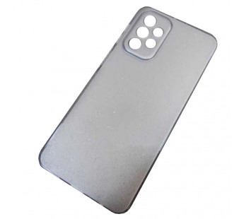 Чехол силиконовый Samsung A33 Fashion с блестками и защитой камеры серый#1877484