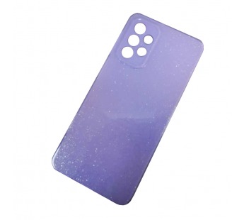 Чехол силиконовый Samsung A33 Fashion с блестками и защитой камеры сиреневый#1877481