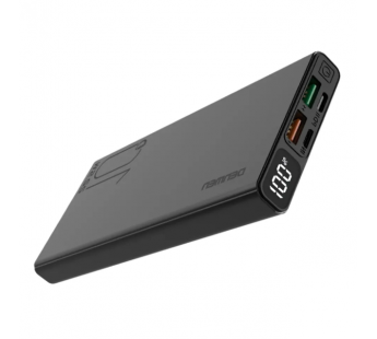 Внешний аккумулятор 10000 mAh Denmen DP06 (2USB/PD/Micro/дисплей) черный#1881146