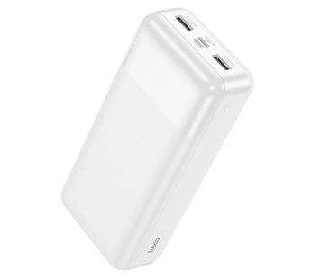 Внешний аккумулятор HOCO J72B 30000 mAh (Micro-USB/Type-C/2USB 2A/LED) белый#1875408
