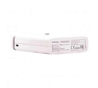 Внешний аккумулятор Proda PD-P01 10000mAh Micro USB/USB*2 (white)(95582)#1875994