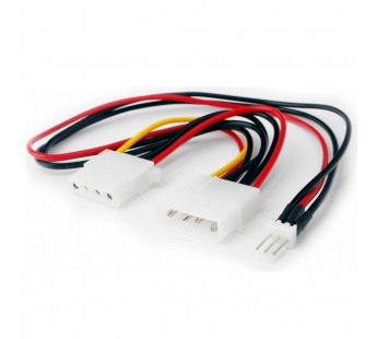 Кабель питания Cablexpert CC-PSU-5, для вентилятора 12V, molex -> molex + 3pin, 15см#1889984