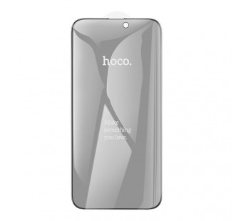 Защитное стекло Hoco A12 Pro IPhone 14 Pro антишпион, ударопрочное, усиленные края, цвет черный#1877656