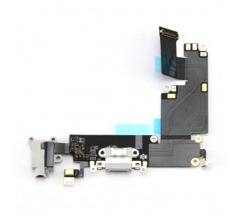 Шлейф iPhone 6 Plus на системный разъем + разъем зарядки + разъем гарнитуры + микрофон (серый)#1889488