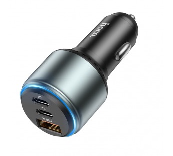 Автомобильное зарядное устройство USB/Type-C Hoco NZ9 (95W, QC3.0, PD, 2Type-C, 1USB) Черный#1877944