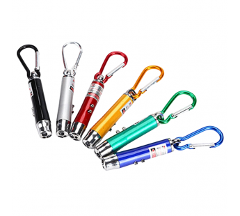 Брелок фонарик + лазер 3 в 1#2007094