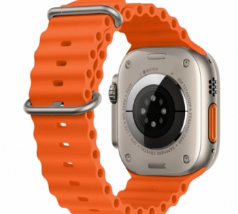 Ремешок для Apple Watch Series 42/44/45/49мм силиконовый оранжевый#1881048