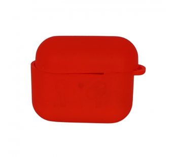 Чехол для Airpods 3 Silicone case, с карабином, красный#2061445