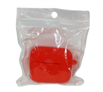Чехол для Airpods 3 Silicone case, с карабином, красный#2061446