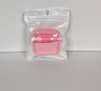 Чехол для Airpods 3 Silicone case, с карабином, розовый#1881077