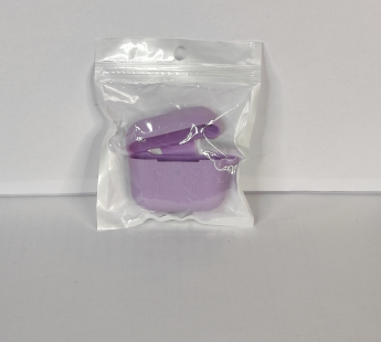 Чехол для Airpods 3 Silicone case, с карабином, светло-фиолетовый#1881079