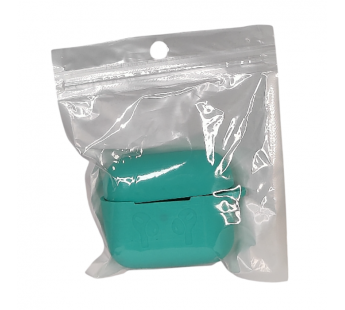 Чехол для Airpods 3 Silicone case, с карабином,мятный#2061436