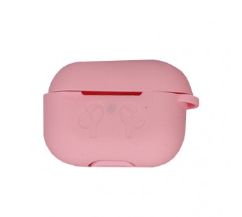 Чехол для Airpods Pro 2 Silicone case, с карабином, розовый#1881333