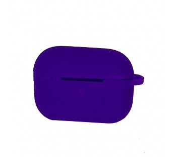 Чехол для Airpods Pro Silicone case, с карабином, фиолетовый#1881271