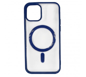 Чехол-накладка для iPhone 14 Magsafe, Navy Blue/синий, в упаковке#1927316