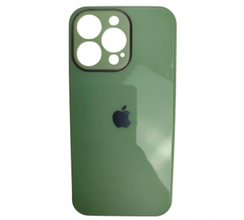 Чехол силикон-пластик iPhone 13 Pro глянец с логотипом зеленый#2130489