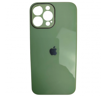 Чехол силикон-пластик iPhone 13 Pro Max глянец с логотипом зеленый#2130488