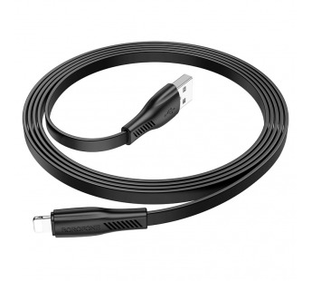 Кабель USB - Lightning Borofone BX85 "Auspicious" (2.4А, 100см) черный#1880078