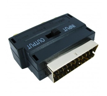 Переходник шт.SQ - 3гн.RCA с переключателем "Сигнал"#2073486