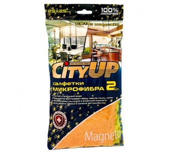 Салфетка CITY UP из микрофибры MAGNETTO 25*25(2 шт)#1914941