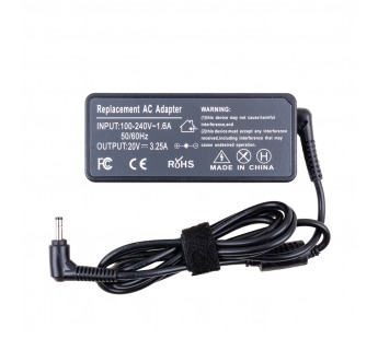 Блок питания (сетевой адаптер) для ноутбуков Lenovo 20V, 3.25A, 65W (4.0*1.7) - Стандарт#2123044