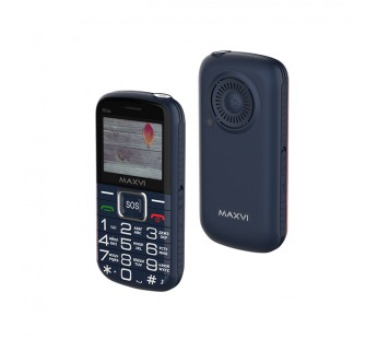 Мобильный телефон MAXVI B5 ds UP с док станцией Blue (2"/1,3МП/1600mAh)#1881202