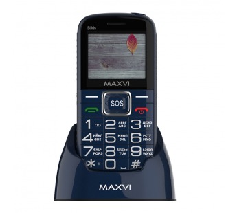 Мобильный телефон MAXVI B5 ds UP с док станцией Blue (2"/1,3МП/1600mAh)#1881196