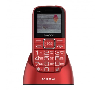 Мобильный телефон MAXVI B5 ds UP с док станцией Red (2"/1,3МП/1600mAh)#1881197