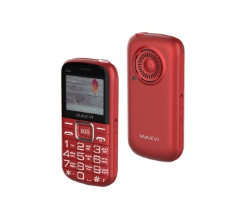 Мобильный телефон MAXVI B5 ds UP с док станцией Red (2"/1,3МП/1600mAh)#1881210