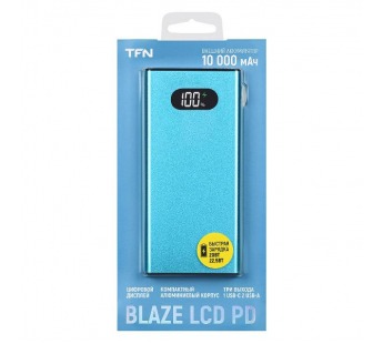 TFN АКБ 10000mAh Blaze LCD PD 22.5W blu#1899573