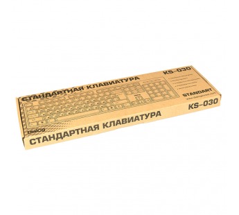 Клавиатура Dialog Standart KS-030U мембранная USB (повр. уп.) (black/red) (219308)#1882847