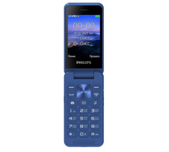 Мобильный телефон Philips E2602 Blue раскладушка (2,8"/0,3МП/1800mAh)#1884258