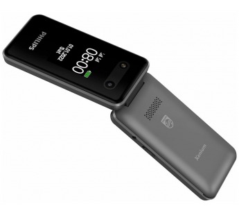 Мобильный телефон Philips E2602 Dark Gray раскладушка (2,8"/0,3МП/1800mAh)#1884156