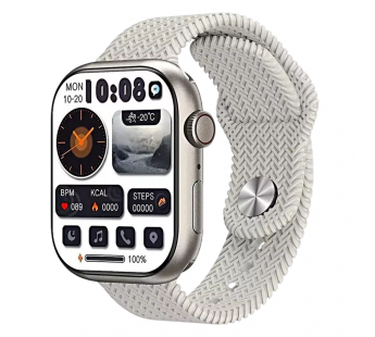 Умные часы HK 9 Pro (2.02"/380mAh/45mm/IP68/функция звонка/Уведомления/Bluetooth) серебро#2142990