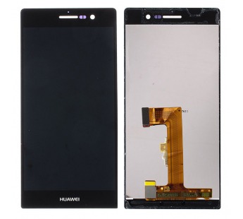 Дисплей для Huawei Ascend P7 в сборе с тачскрином Черный#150266