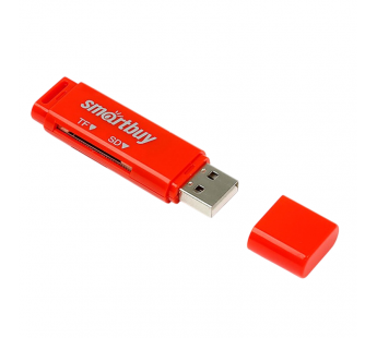 Картридер Smartbuy SD/microSD, красный (SBR-715-R)#2141963
