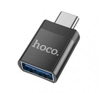 Адаптер Hoco UA17 (USB3.0-Type-C) черный#2127930