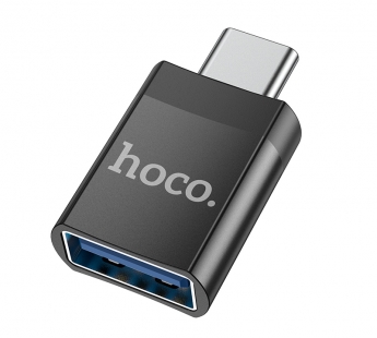 Адаптер Hoco UA17 (USB3.0-Type-C) черный#1884403