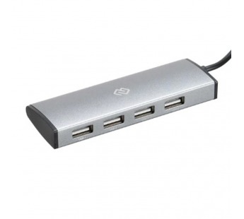 Разветвитель USB-C Digma HUB-4U2.0-UC-DS 4порт. Серебристый [05.06], шт#1943243