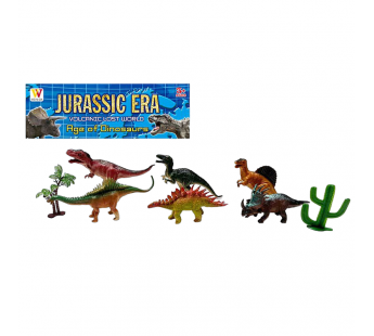 Набор "Динозавры" 2096A (6шт) в пакете, шт#1901134