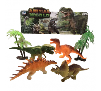 Набор "Динозавры" 552-25 (4шт) в пакете, шт#1905655