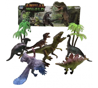 Набор "Динозавры" 552-277 (6шт) в пакете, шт#1905654